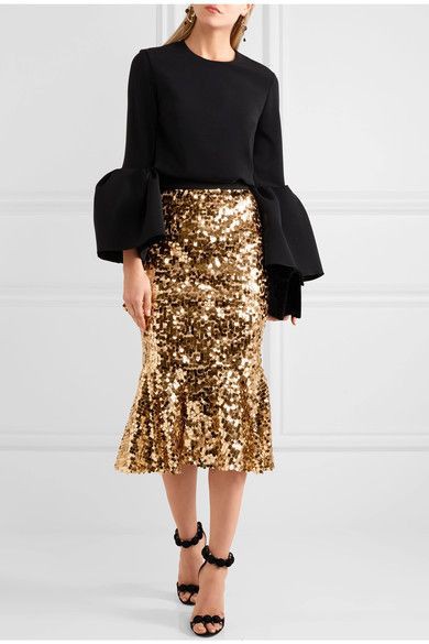 Yellow outfit instagram with pencil skirt, skirt: Pencil skirt,  Sequin Dresses,  yellow outfit  