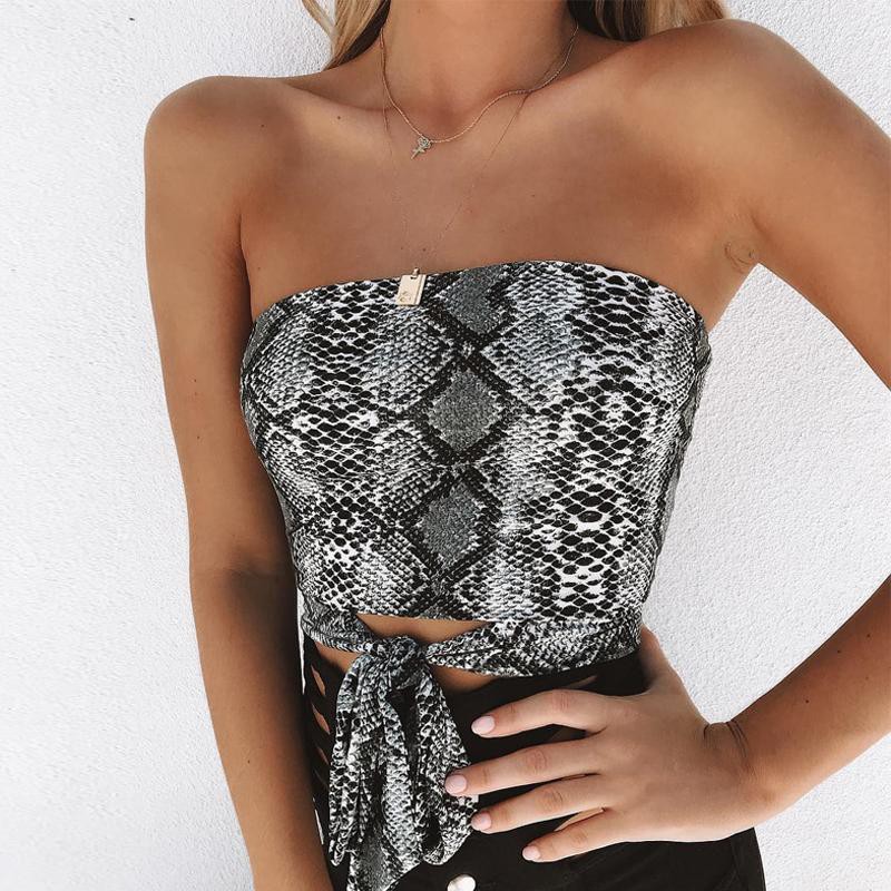 Snake print tube top, sleeveless shirt, strapless dress, cocktail dress, crop top, tube top, cover up, t shirt: Cocktail Dresses,  Crop top,  Sleeveless shirt,  Strapless dress,  T-Shirt Outfit,  Bandeau Dresses  