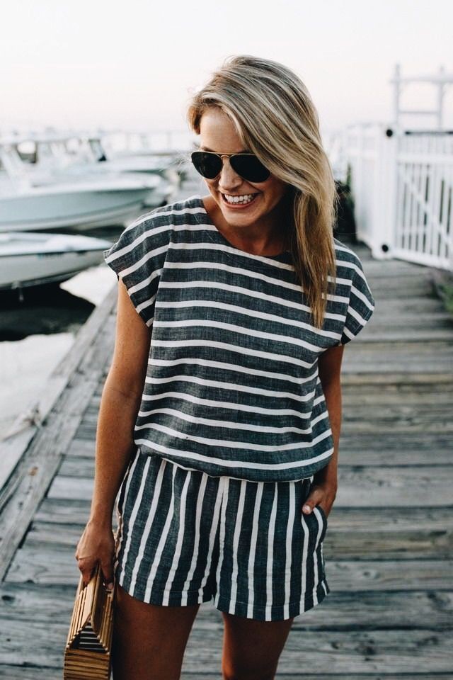 White outfit ideas with romper suit, shorts, top | Boating Outfit Ideas ...