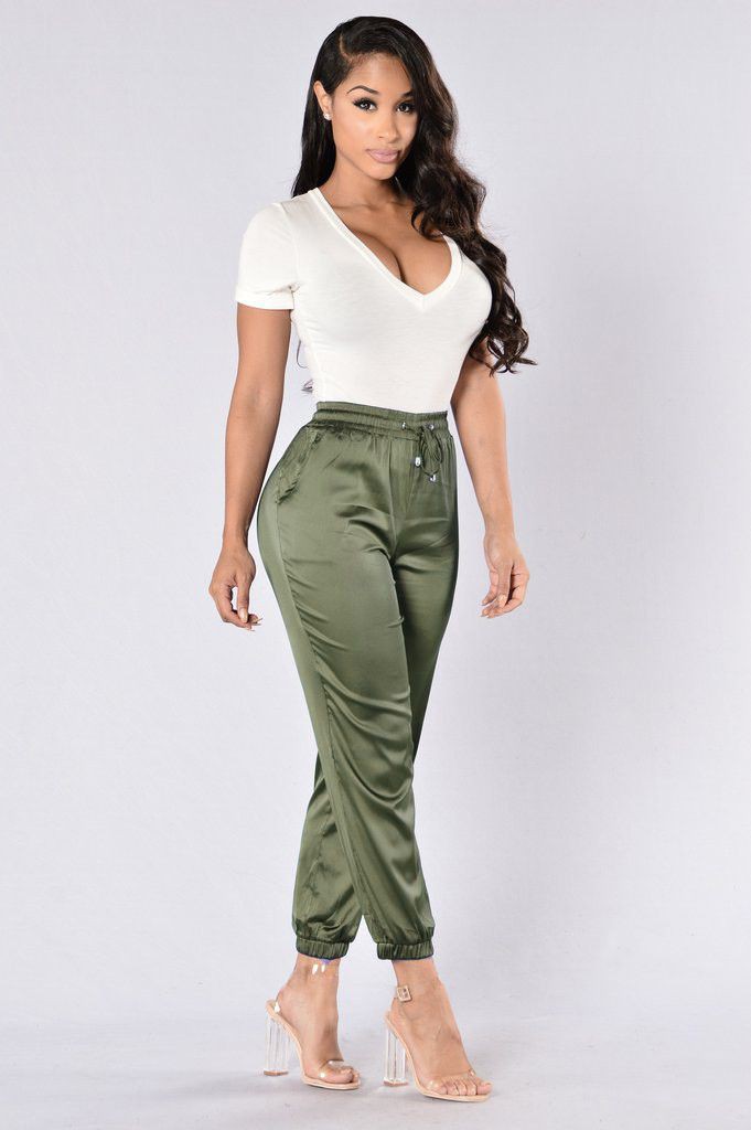 Khaki and green colour combination with trousers, pajamas, shorts ...