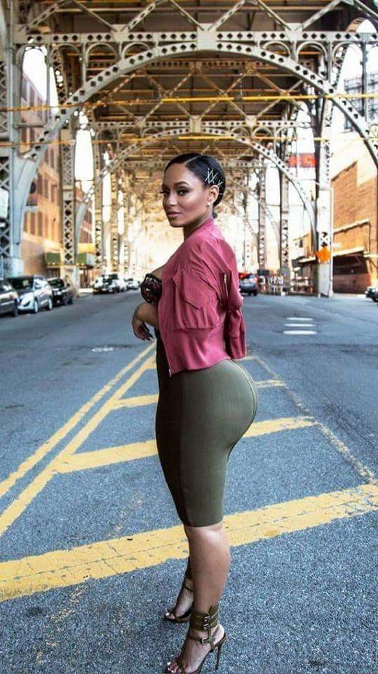 Black girl with a glorious black booty