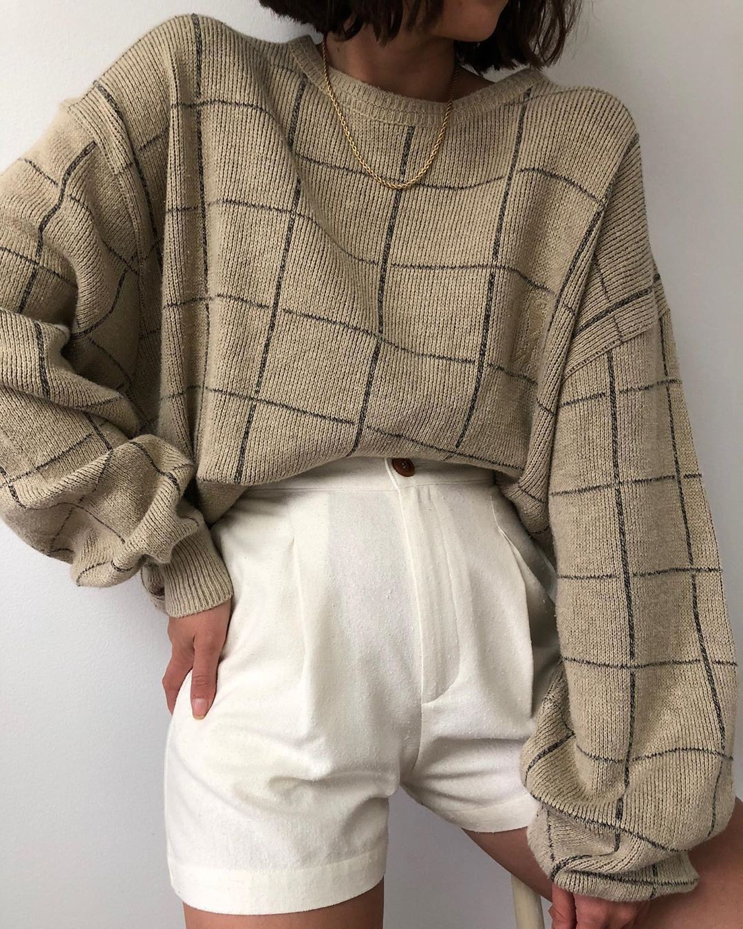 Khaki and beige clothing ideas with vintage clothing, retro style, trousers: Vintage clothing,  Retro style,  Khaki And Beige Outfit,  Loungewear Dresses  