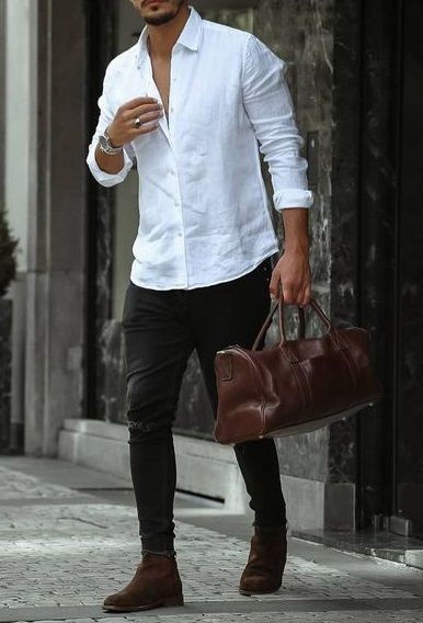 White dresses ideas with formal wear, dress shirt, tracksuit | Road ...