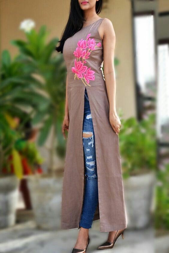 Pink colour combination with party dress, gown: party outfits,  fashion model,  Kurti top,  Formal wear,  Pink Outfit,  Jeans & Kurti Combination  