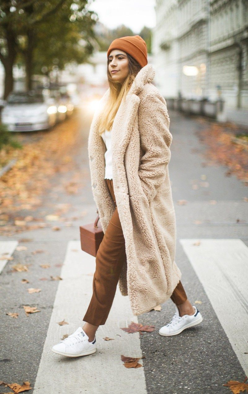 instagram teddy coat outfit