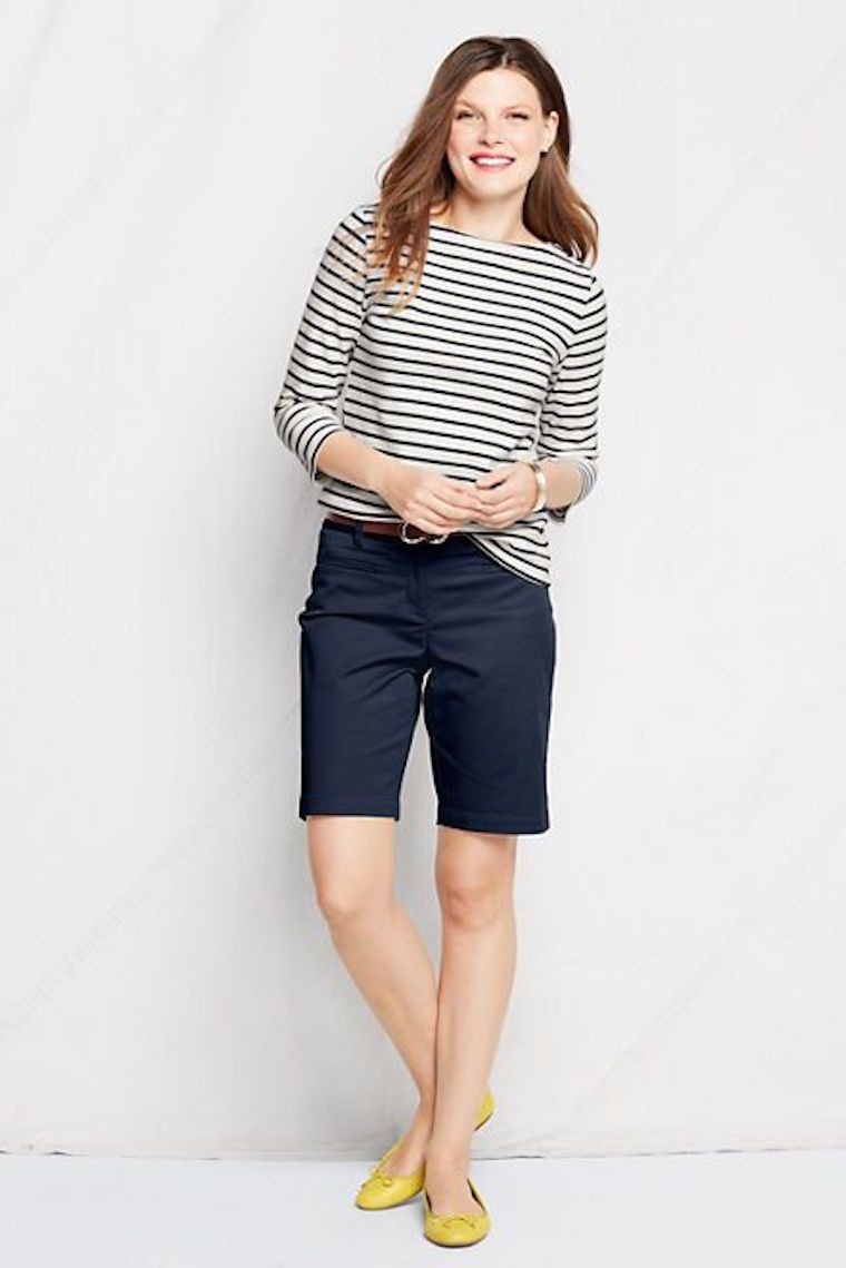 White colour outfit, you must try with bermuda shorts, swimsuit, trousers: Bermuda shorts,  T-Shirt Outfit,  White Outfit  