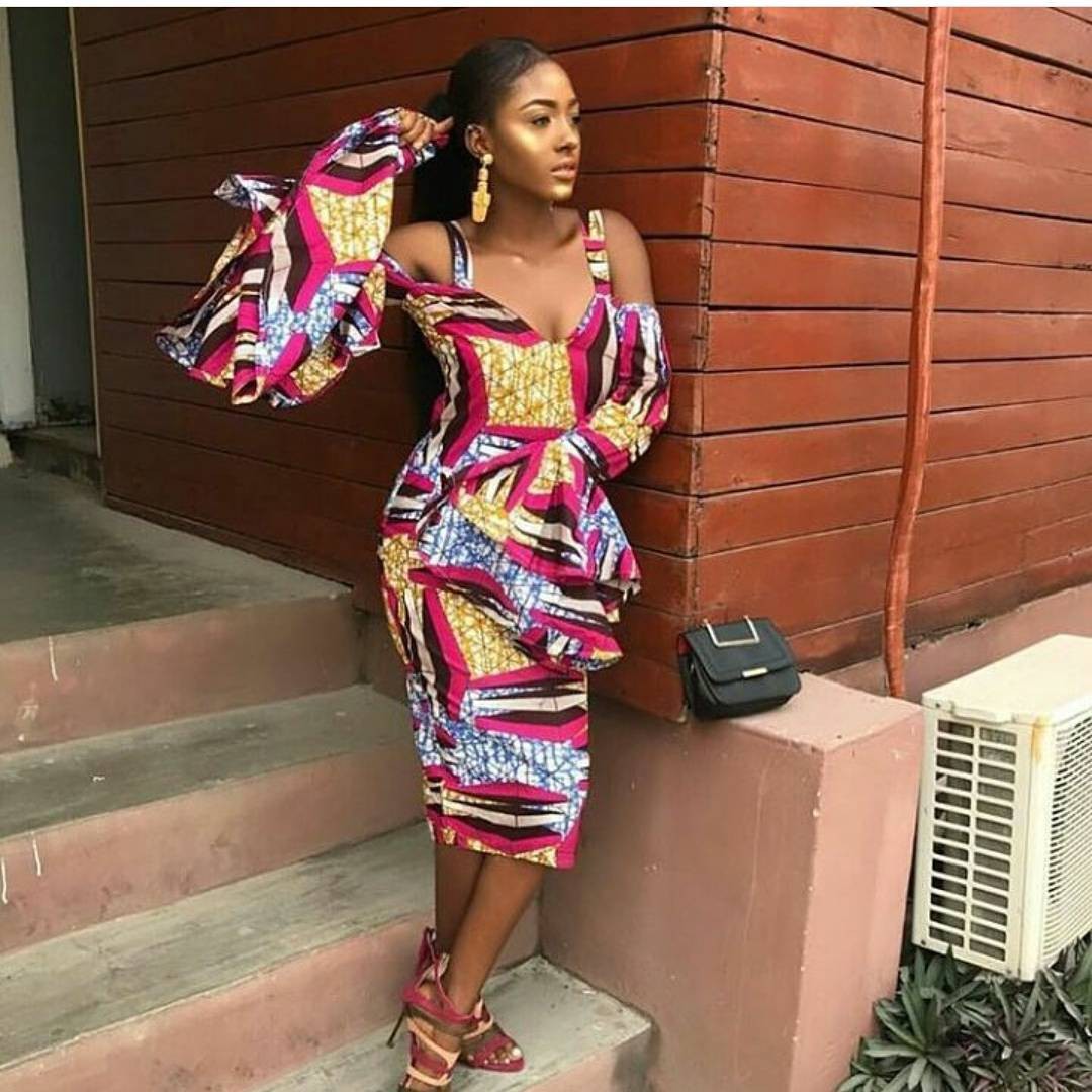 Fashionable Colorful Outfit Suggestion For Girl: African fashion,  Ankara Dresses,  Ankara Outfits,  Asoebi Styles,  Colorful Dresses,  Asoebi Special  