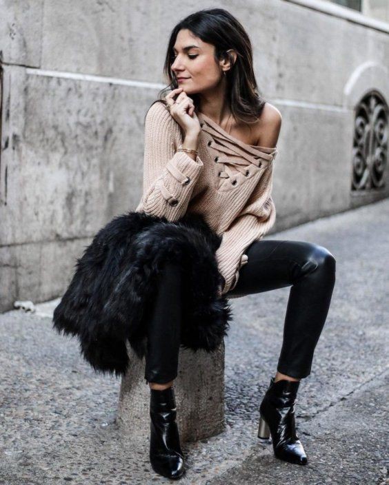 Faux Fur Leather Pants are Awesome! | Summer Outfit Ideas 2020: leather,  Outfit Ideas,  summer outfits,  Pants  