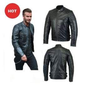 Leather jacket: 