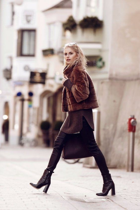 Paris Fashion Week Trend: Faux Fur and Leather | Summer Outfit Ideas 2020: leather,  FASHION,  Outfit Ideas,  summer outfits,  Trendy Outfits,  Paris  