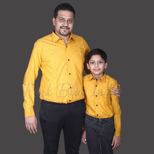 Matching Dad & Son Cotton Shirts Online: shirts,  Cute Shirts,  Daddy shirt,  Father Son Shirts,  Dad Son Cotton Shirts  