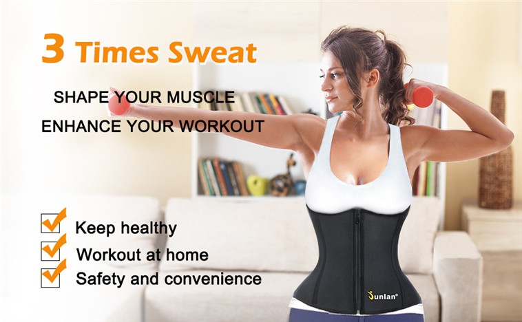 Women Sauna Neoprene Waist Trainer Corset Sweat Belt – Junlan Center: 