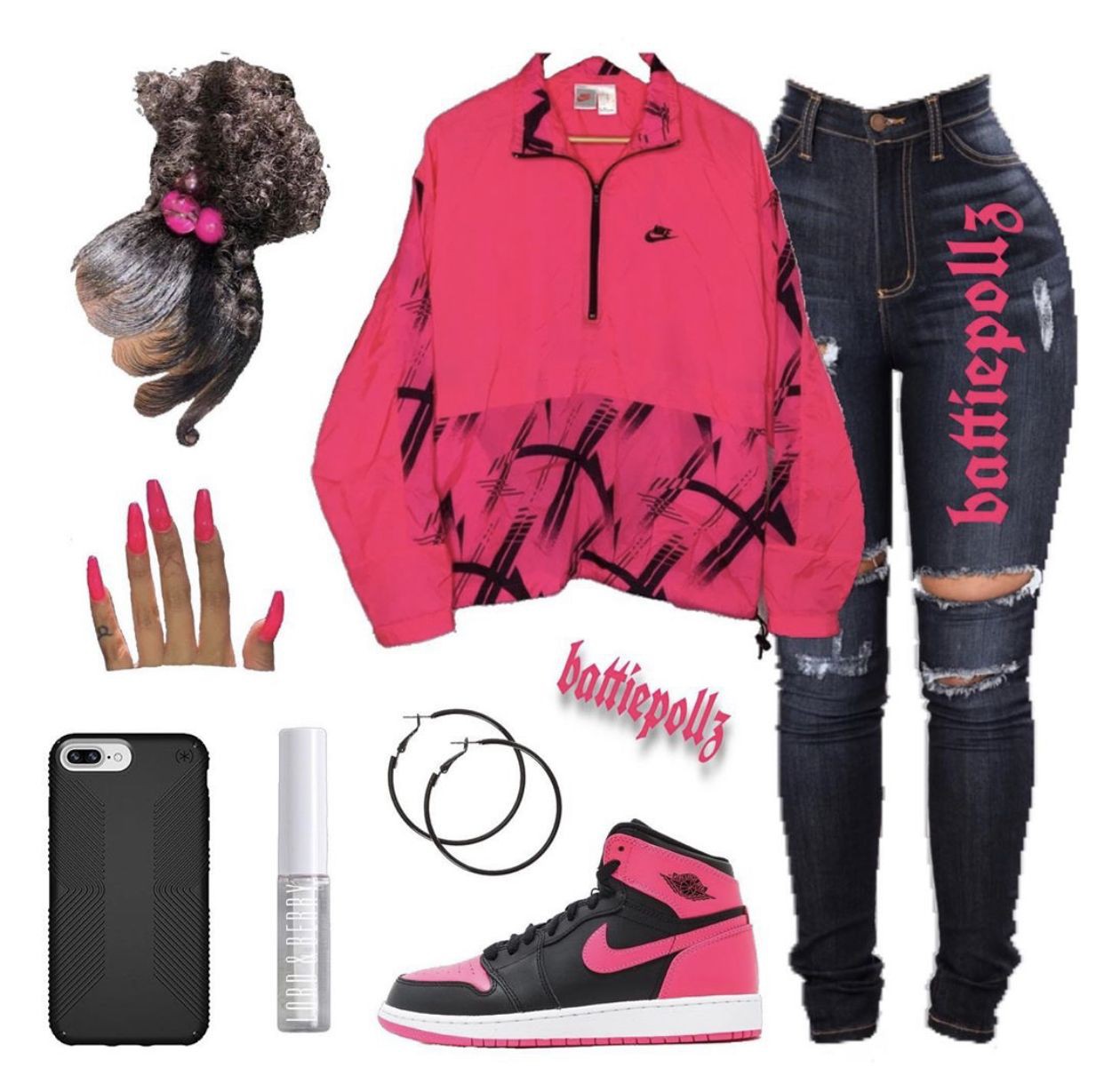 Pink outfit: 