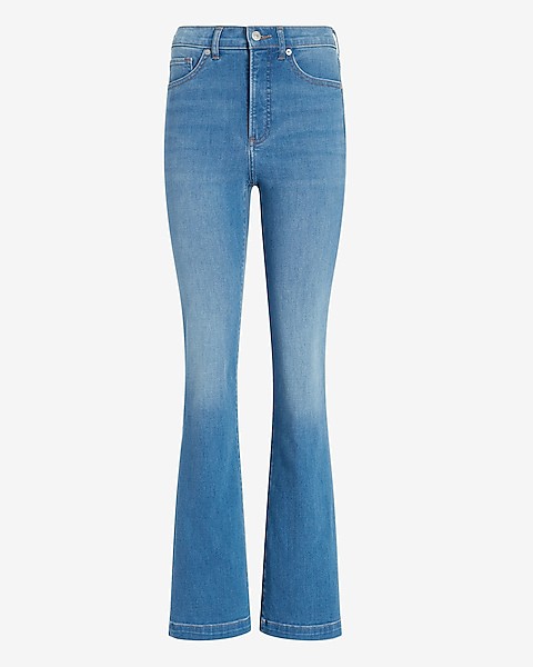 High Waisted Faded Bootcut Jeans | Express: Denim Pants  