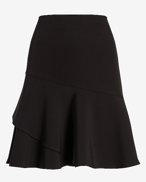 High Waisted Ruffle Mini Skirt | Express | Skirts