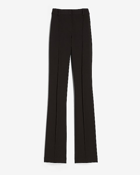 High Waisted Stretch Knit Flare Pant | Express | Pants