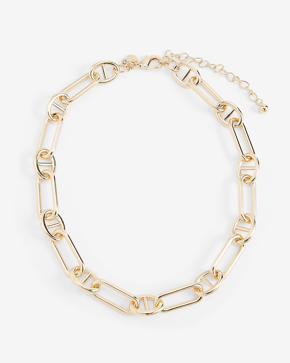 Interlocking Paperclip Chain Necklace | Express: 