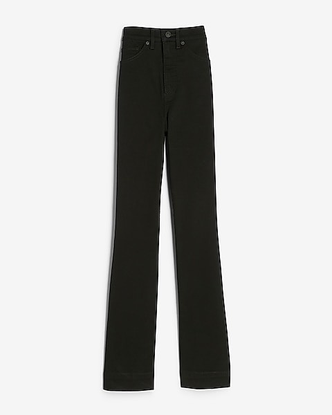Super High Waisted Black Bootcut Jeans | Express | Pants