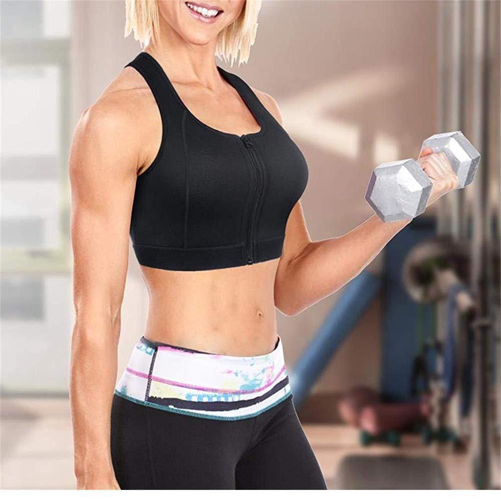 ELEADY High Compression Bra Full Cup with Front-Zipper Wire-Free: 