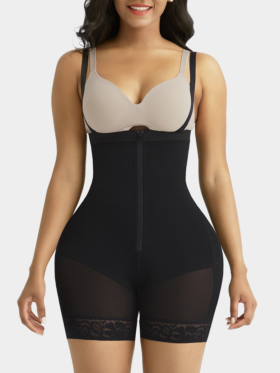 Firm Tummy Compression Bodysuit Shaper: 