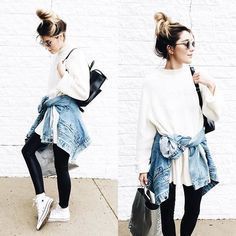 nice Pin for Later: 32 Lazy but Stylish Outfit Ideas For the Days You Just Don&#...: 