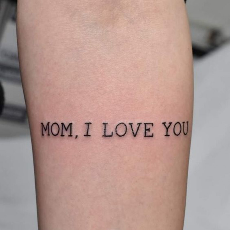 Mom I Love You Tattoo Idea For ChildrenFamily Tattoo Ideas