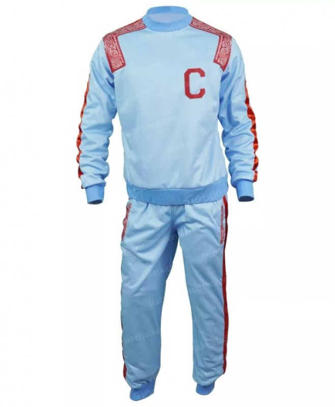 Singer Snoop Dogg Paisley Blue Bandana Sweatsuit: 