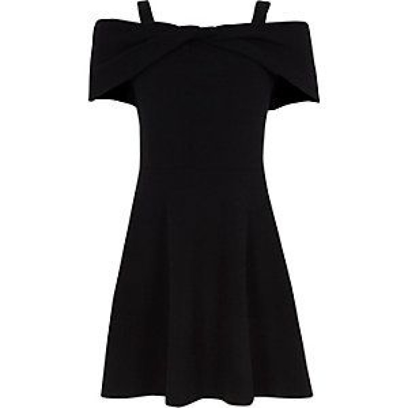 black off shoulder dress