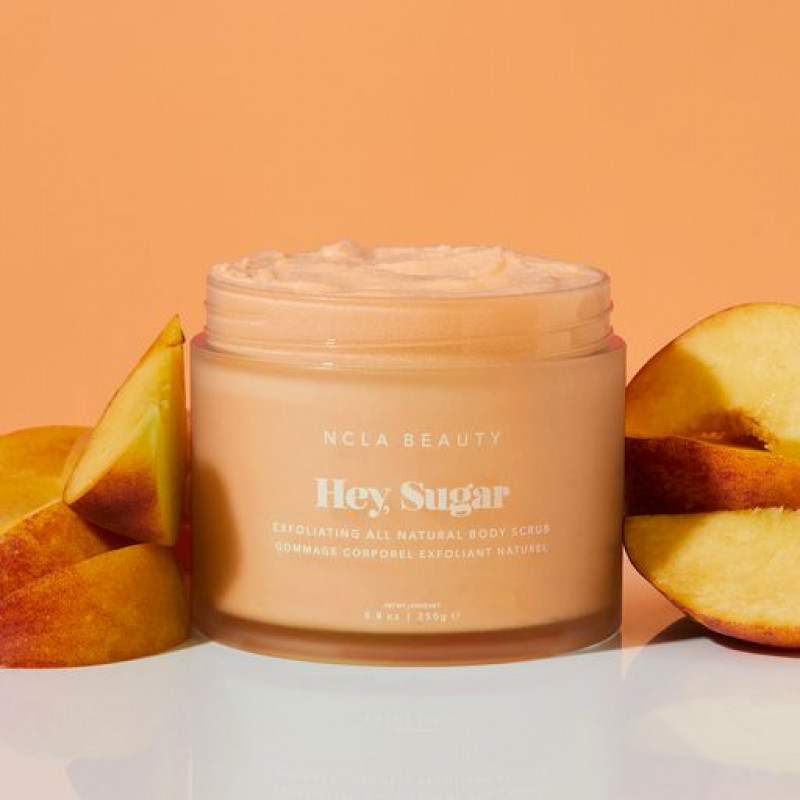 NCLA Beauty’s Peach Body Scrub Exfoliates and Leaves You Smelling Delightful: 