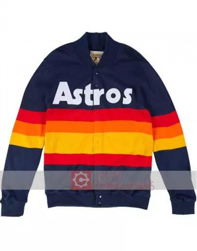 Kate Upton Astros Rainbow Fleece Jacket