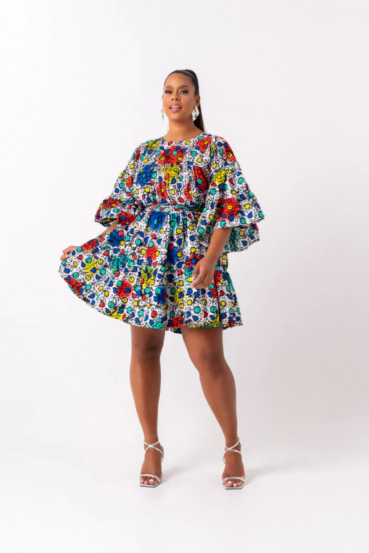 Trendy African Print Short Dresses 2023