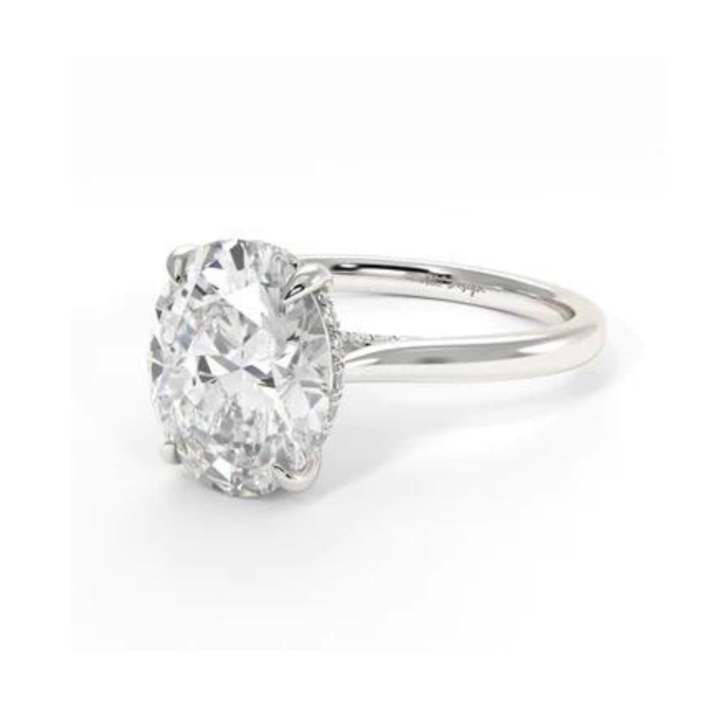 Stunning Oval Moissanite Engagement Rings | Agidesign