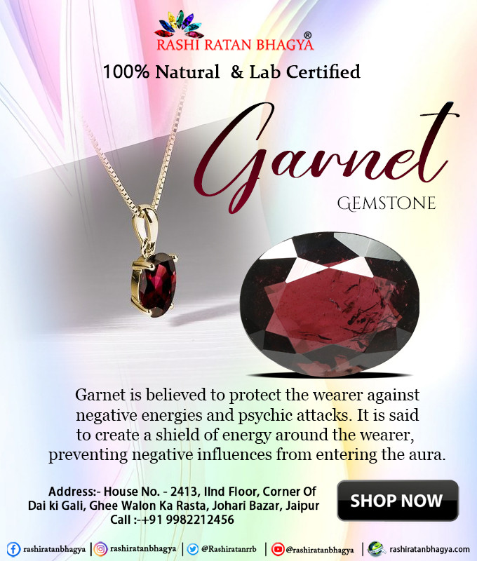 Buy Original Garnet Stone Online from Rashi Ratan Bhagya: 