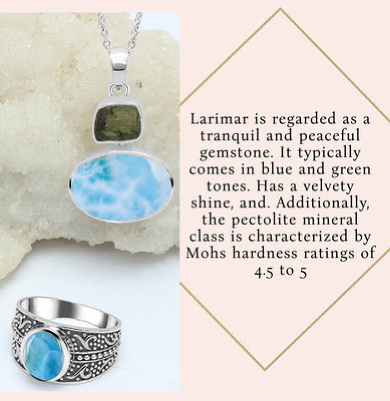 Shop Real 925 Sterling Silver Larimar Jewelry: 