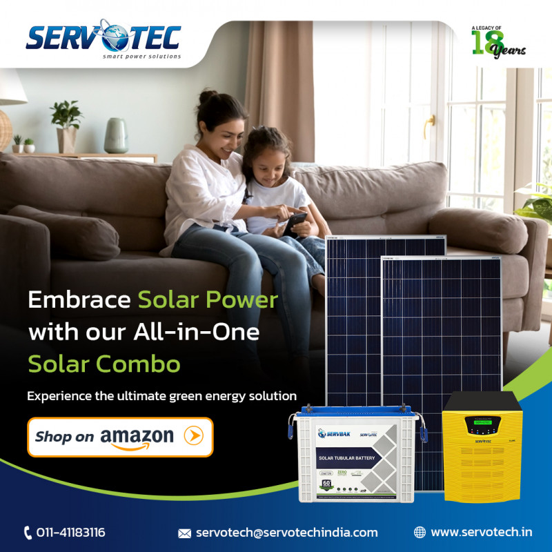 Buy Solar Products Combo From Servotech: 