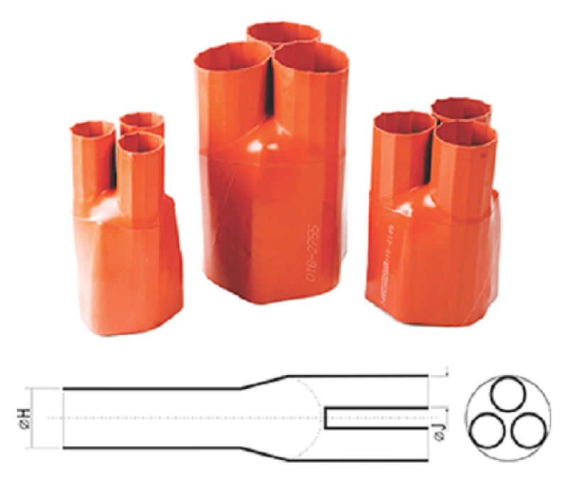 Heat Shrinkable Anti Tracking Breakout upto 36 kV: 
