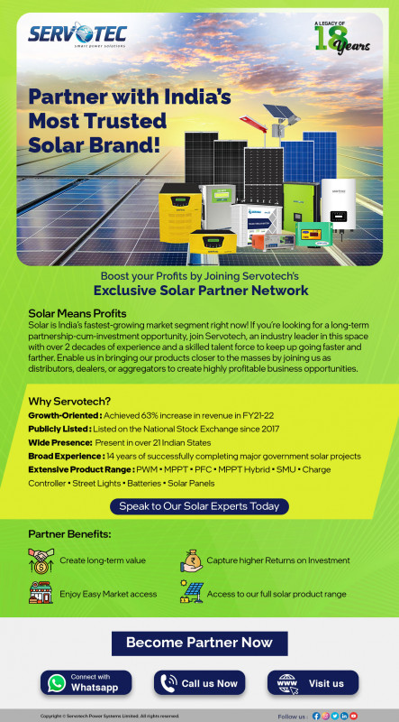 Solar Distributorship Programme: 