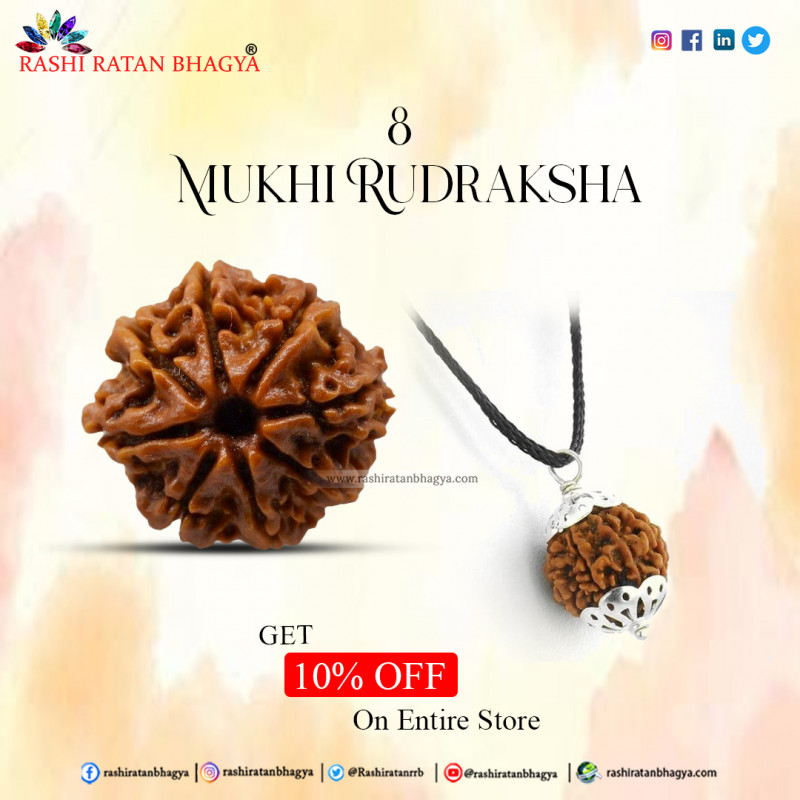 Buy 8 Mukhi Rudraksha Online in India Get A 10% Discount: 