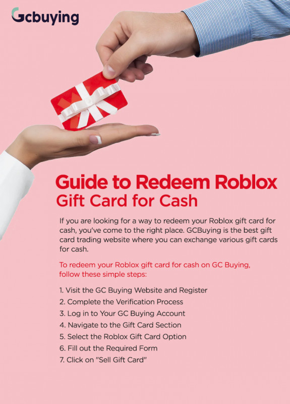 Guide to Redeem Roblox Gift Card for Cash: 