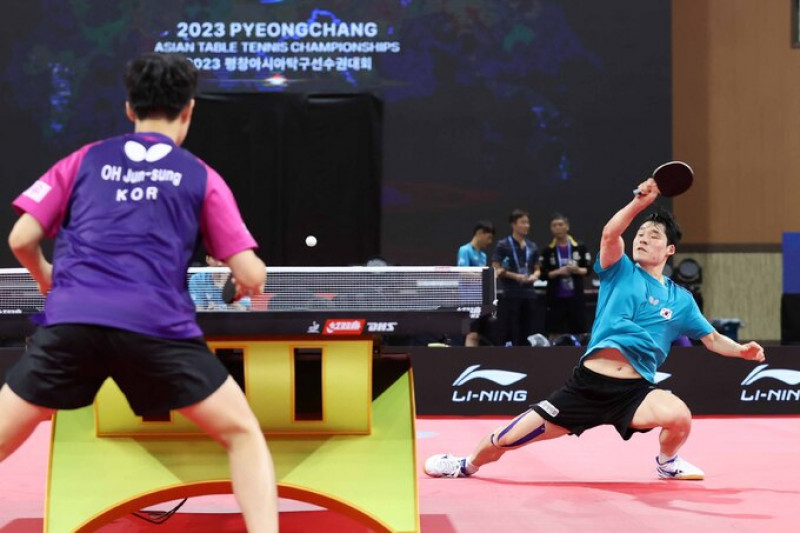 Park Kang-hyun-Ahn Jae-hyun Men's Table Tennis Quarterfinals: 