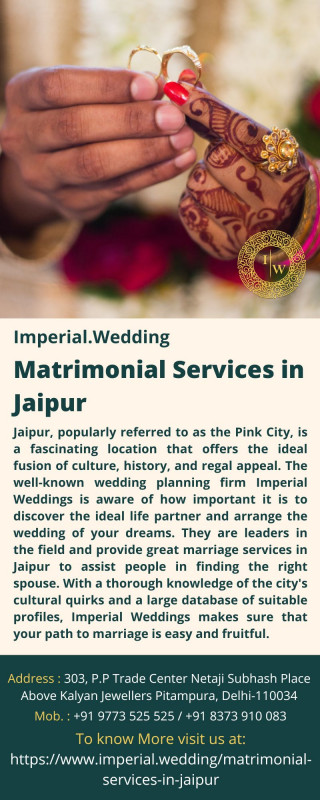 Matrimonial Services in jaipur: 