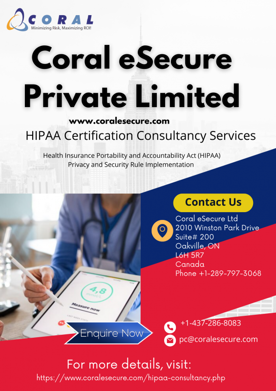 HIPAA Certification Consultancy Services: 