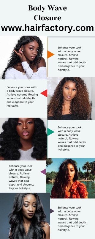 Body Wave Closure-Effortless Elegance For Your Hairstyle: 