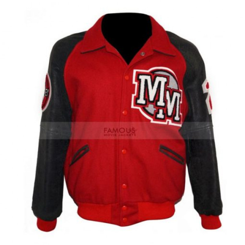 Michael Jackson Mickey Mouse Club Red Varsity Jacket: 