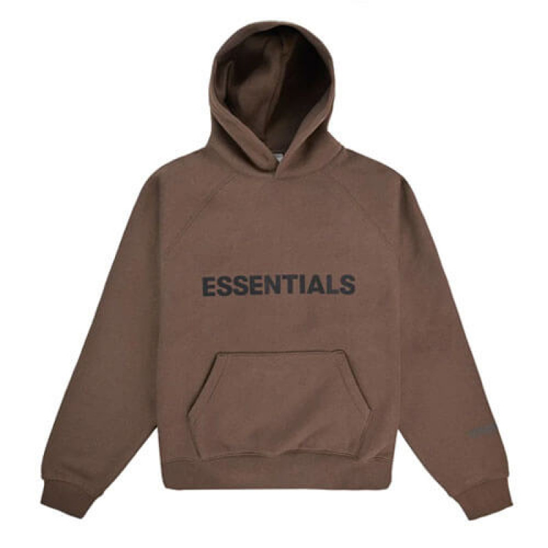 Essentials Brown Hoodie: 