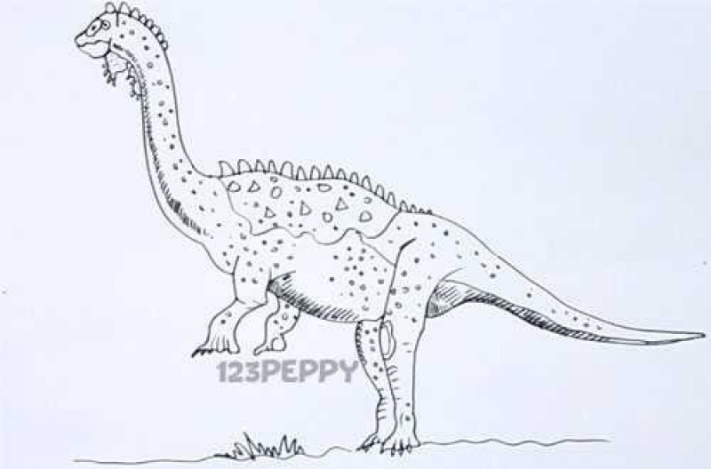 Introducing Adamantisaurus Coloring Pages: 