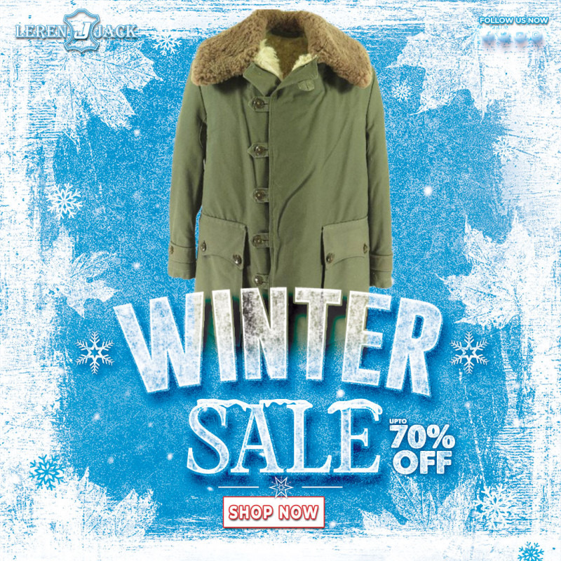 Men’s M1909 Field Swedish Shearling Cotton Coat: 