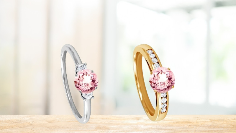 Morganite Wedding Rings: A Unique Token of Love: 