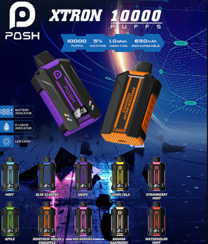Posh Disposable: Vaping Simplified with Posh Xtron 10000: 