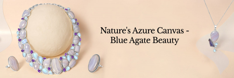 Blue Agate Brilliance: Azure Shades in Nature's Paintings: 